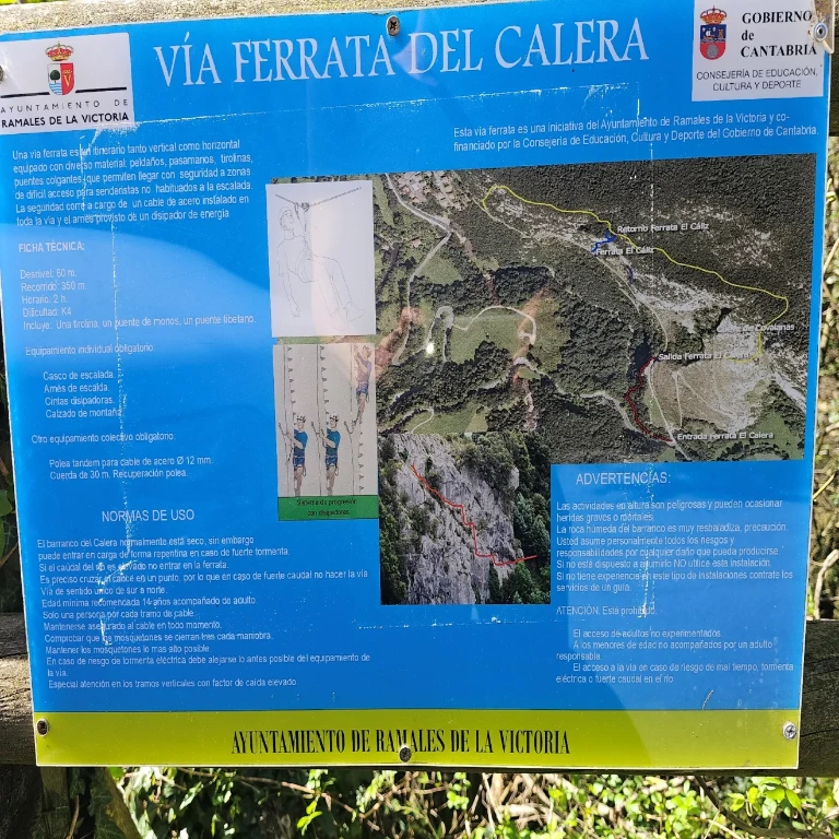 Via Ferrata del Calera route information