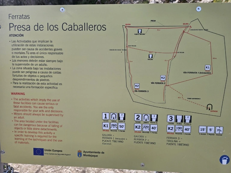 Presa de Los Caballeros route info