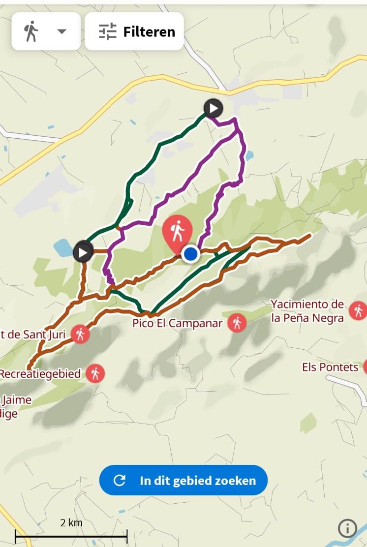 Hondón de las Nieves wandelroute